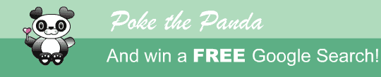 Poke the Panda and win a FREE Google Search!